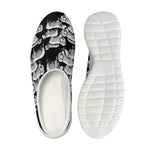 Black And White Sheep Pattern Print Mesh Casual Shoes