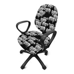 Black And White Sheep Pattern Print Office Chair Cover