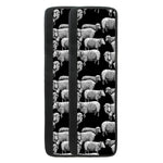 Black And White Sheep Pattern Print Refrigerator Handle Covers