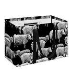 Black And White Sheep Pattern Print Utility Tote Bag