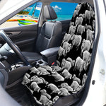 Black And White Sheep Pattern Print Waterproof Car Seat Cover