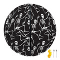 Black And White Skeleton Pattern Print Basketball