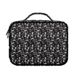 Black And White Skeleton Pattern Print Briefcase Bible Bag