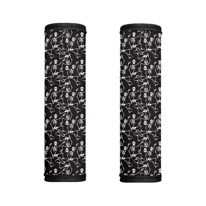 Black And White Skeleton Pattern Print Handle Covers