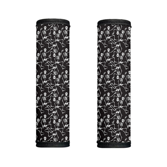 Black And White Skeleton Pattern Print Handle Covers