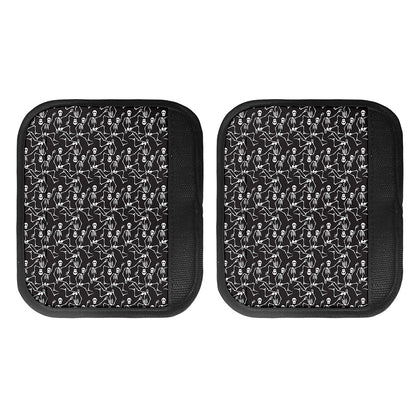 Black And White Skeleton Pattern Print Handle Covers