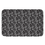 Black And White Skeleton Pattern Print Indoor Door Mat