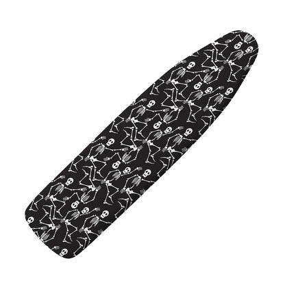 Black And White Skeleton Pattern Print Ironing Board Cover