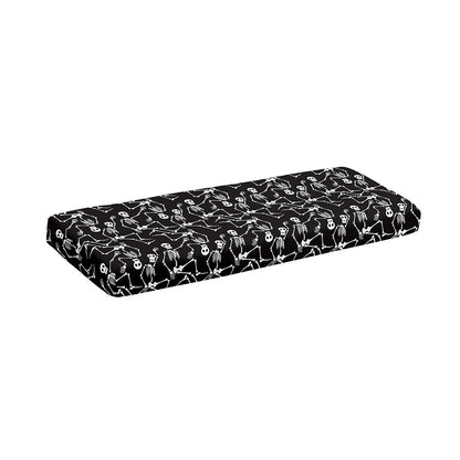Black And White Skeleton Pattern Print Piano Keyboard Cover