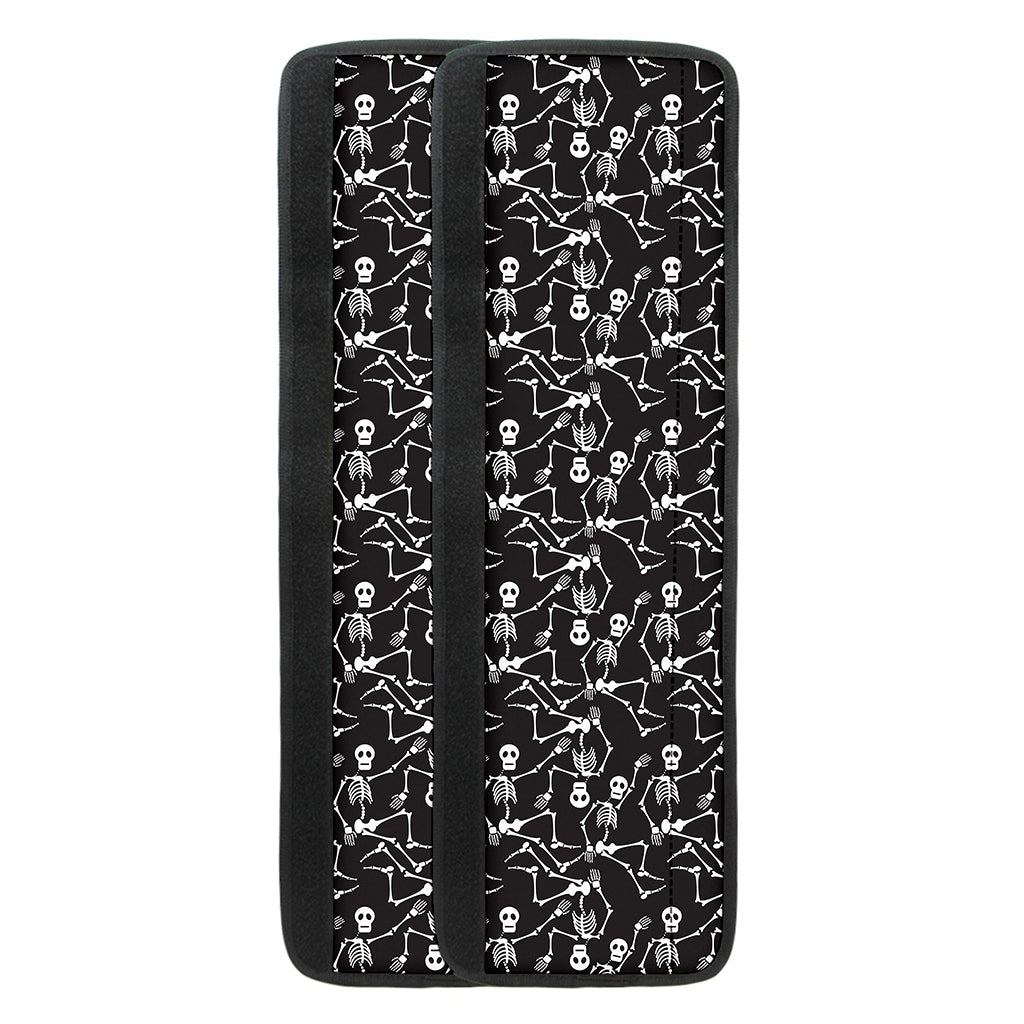 Black And White Skeleton Pattern Print Refrigerator Handle Covers