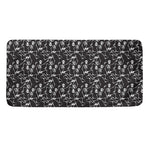 Black And White Skeleton Pattern Print Towel