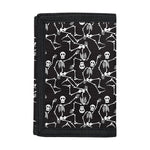 Black And White Skeleton Pattern Print Trifold Wallet