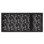Black And White Skeleton Pattern Print Trifold Wallet