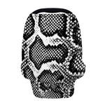 Black And White Snakeskin Print Baby Seat Cover