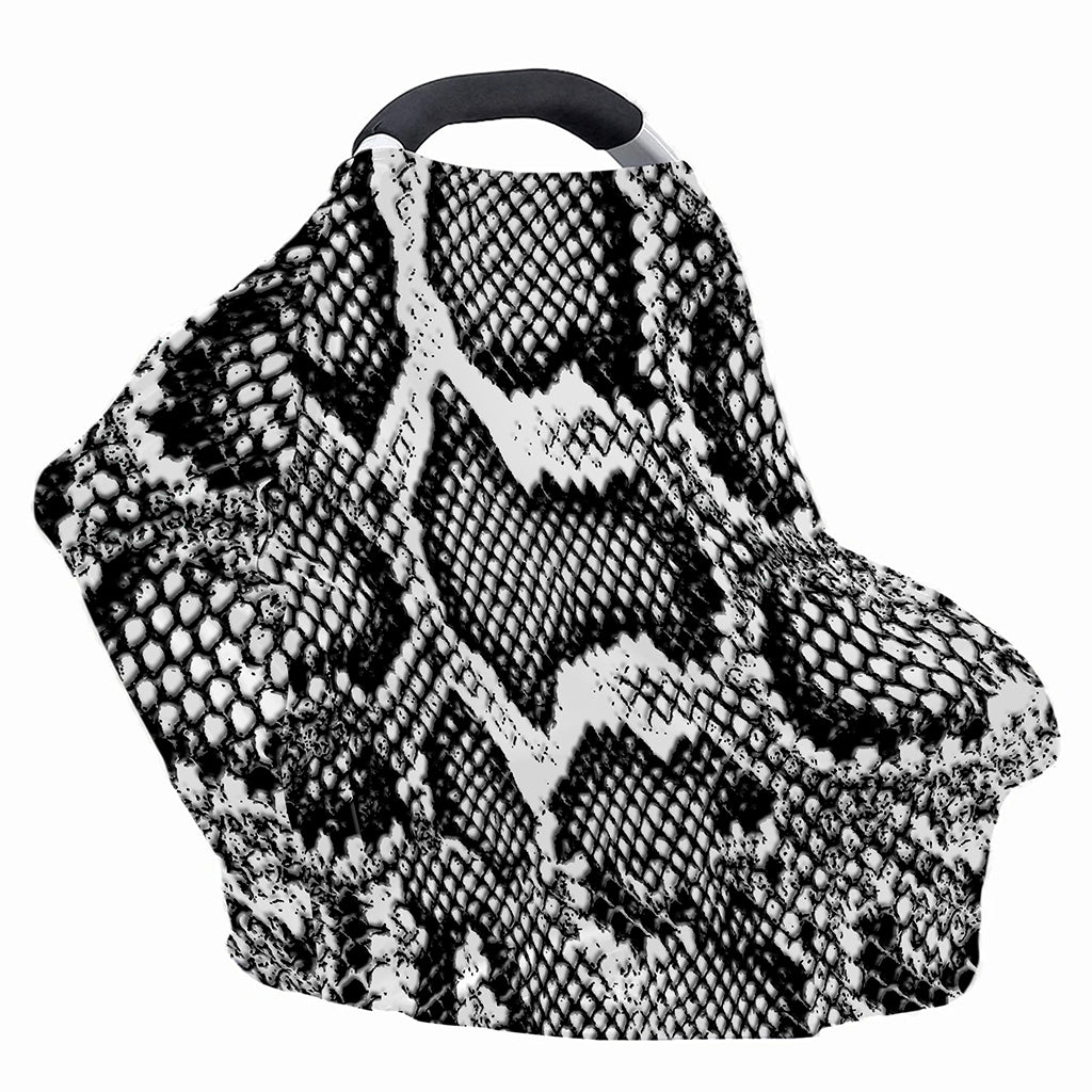 Black And White Snakeskin Print Baby Seat Cover