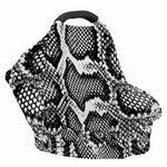 Black And White Snakeskin Print Baby Seat Cover