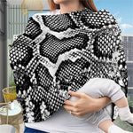 Black And White Snakeskin Print Baby Seat Cover