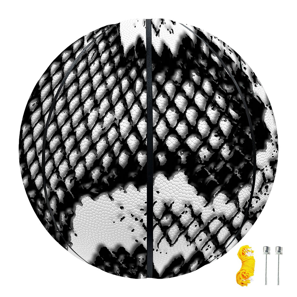 Black And White Snakeskin Print Basketball
