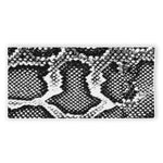 Black And White Snakeskin Print Beach Towel