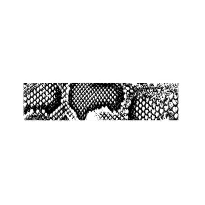 Black And White Snakeskin Print Bed Runner