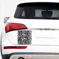 Black And White Snakeskin Print Car Sticker