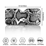 Black And White Snakeskin Print Car Windshield Sun Shade