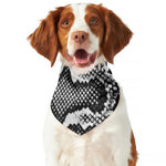 Black And White Snakeskin Print Dog Bandana