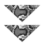 Black And White Snakeskin Print Dog Bandana