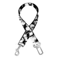 Black And White Snakeskin Print Dog Seat Belt