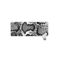 Black And White Snakeskin Print Extended Mouse Pad