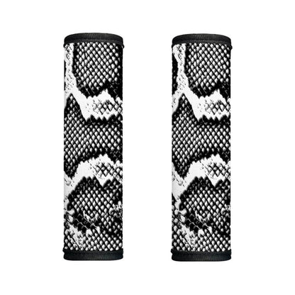 Black And White Snakeskin Print Handle Covers