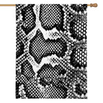 Black And White Snakeskin Print House Flag