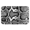 Black And White Snakeskin Print Indoor Door Mat