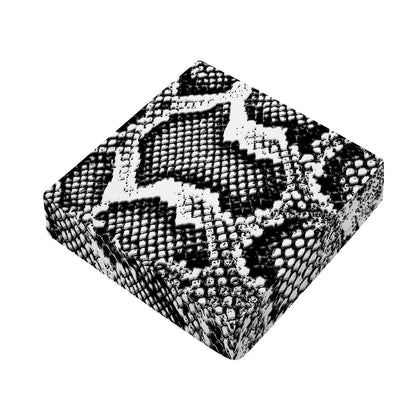 Black And White Snakeskin Print Outdoor Seat Cushion Cover
