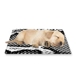 Black And White Snakeskin Print Pet Cooling Mat Cover