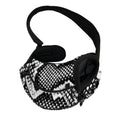 Black And White Snakeskin Print Pet Sling Carrier