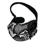 Black And White Snakeskin Print Pet Sling Carrier