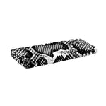 Black And White Snakeskin Print Piano Keyboard Cover