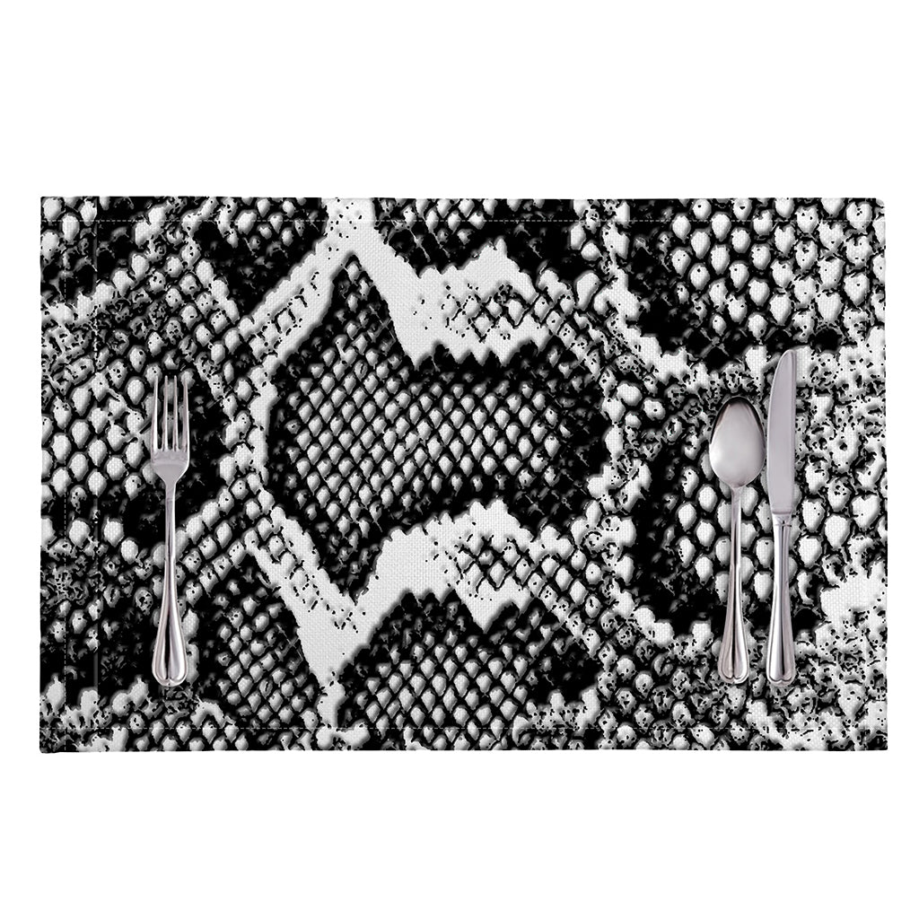 Black And White Snakeskin Print Placemat