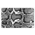 Black And White Snakeskin Print Polyester Doormat