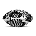 Black And White Snakeskin Print Rugby Ball