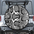 Black And White Snakeskin Print Tire Cover