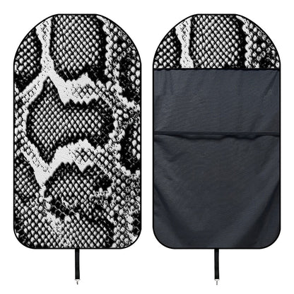 Black And White Snakeskin Print Waterproof Car Seat Cover