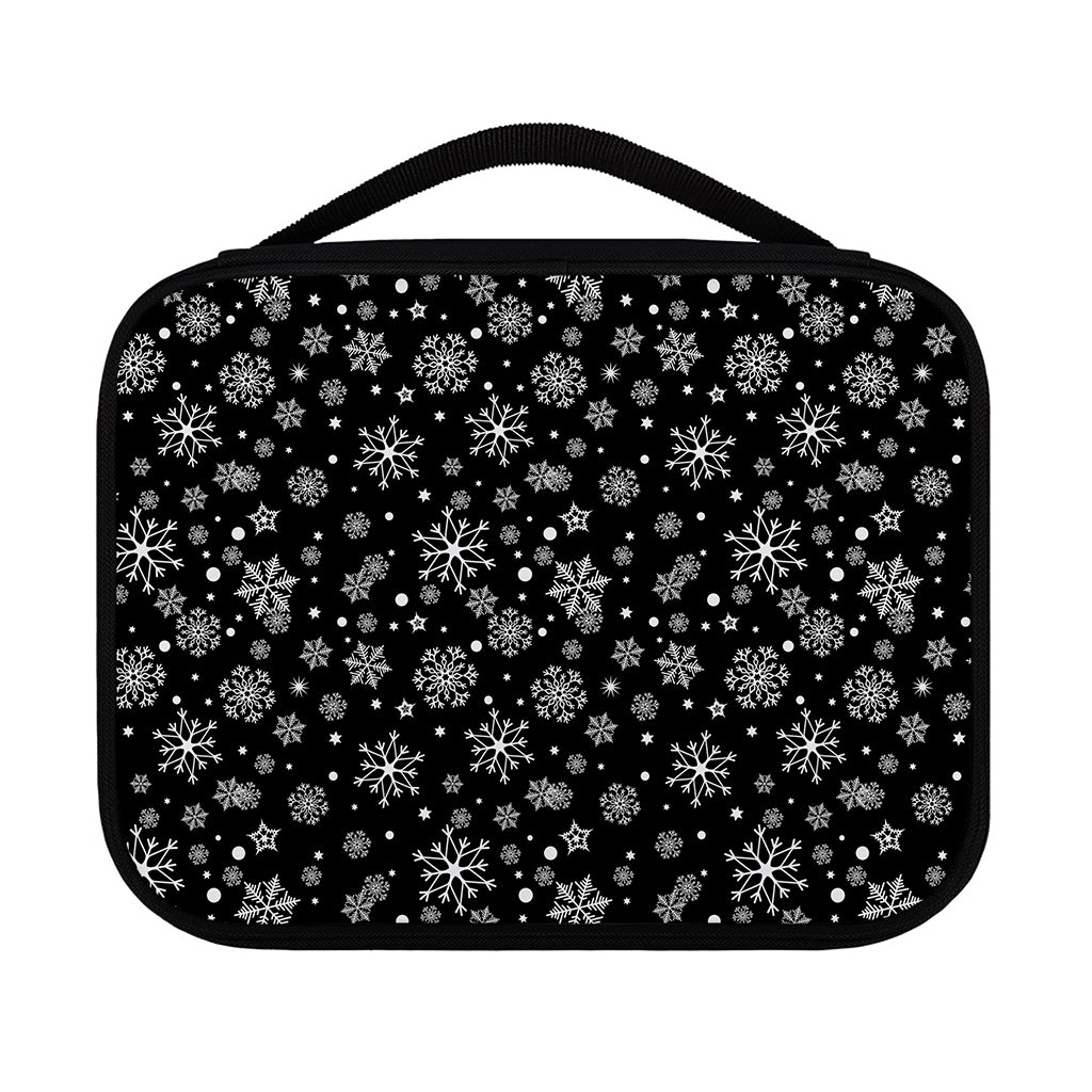 Black And White Snowflake Pattern Print Classic Bible Case