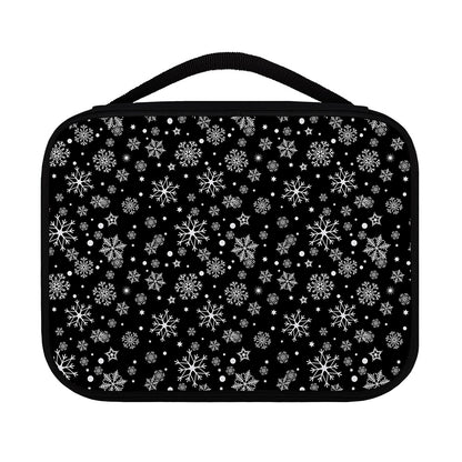 Black And White Snowflake Pattern Print Classic Bible Case