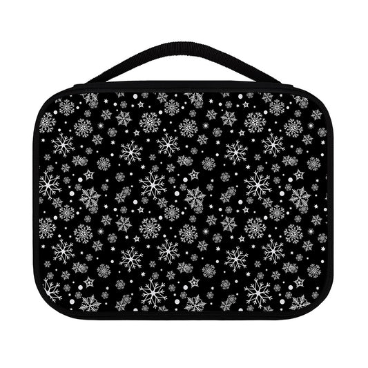 Black And White Snowflake Pattern Print Classic Bible Case