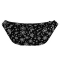Black And White Snowflake Pattern Print Fanny Pack
