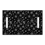 Black And White Snowflake Pattern Print Golf Cart Seat Cover
