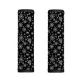 Black And White Snowflake Pattern Print Handle Covers