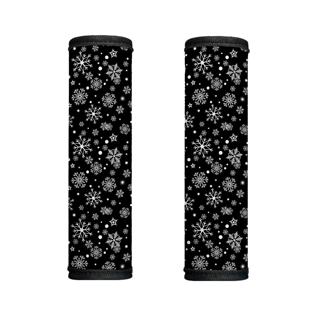 Black And White Snowflake Pattern Print Handle Covers